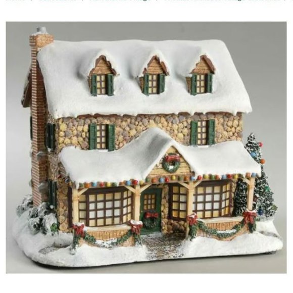 Hawthorn Village Thomas Kinkade Christmas Light Up From The Heart Gifts - Picture 1 of 4
